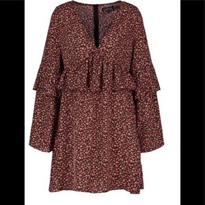 Floral smock dress